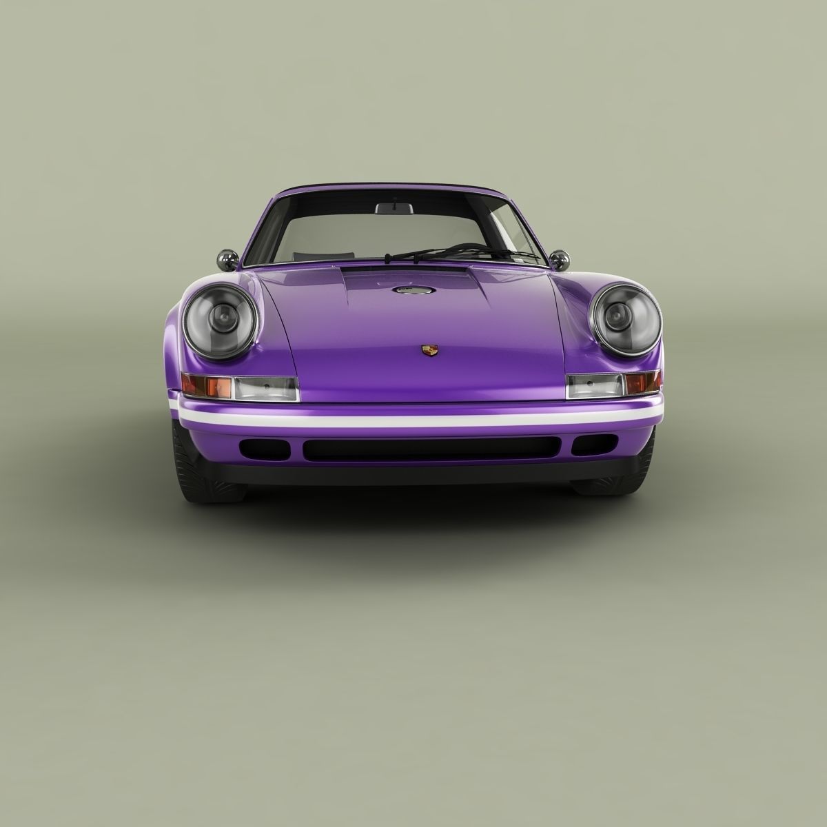 Singer Porsche 911 Targa 3D model_4