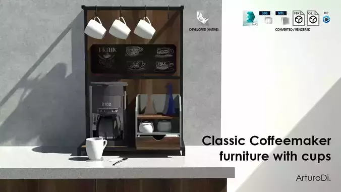 Classic coffeemaker furniture 