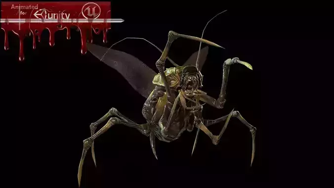 Land Bug 1 Low-poly 3D model