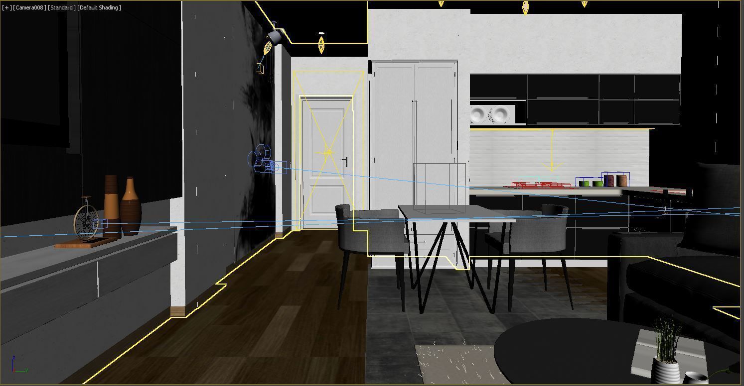 Apartment Interior 3D Model 3dsMax Vray Render 3D model_9