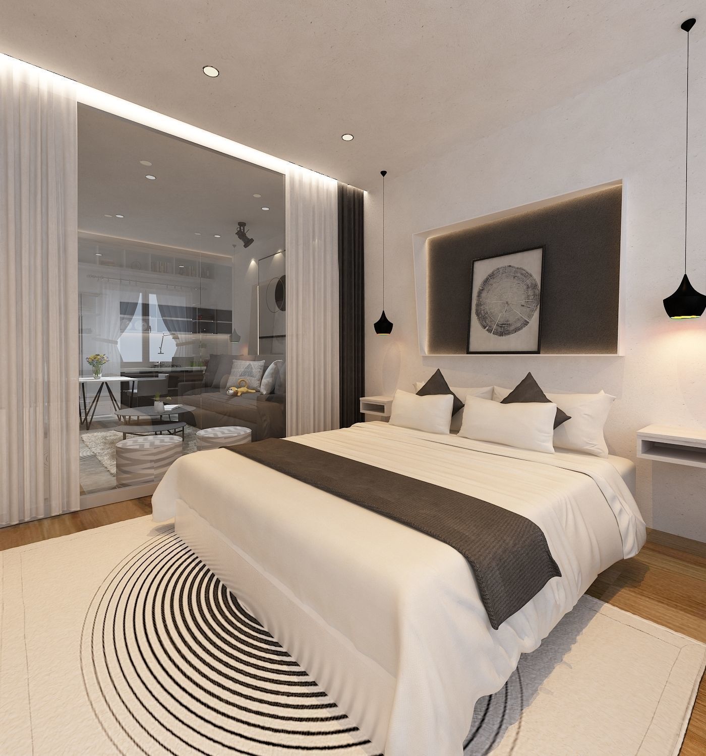 Apartment Interior 3D Model 3dsMax Vray Render 3D model_6