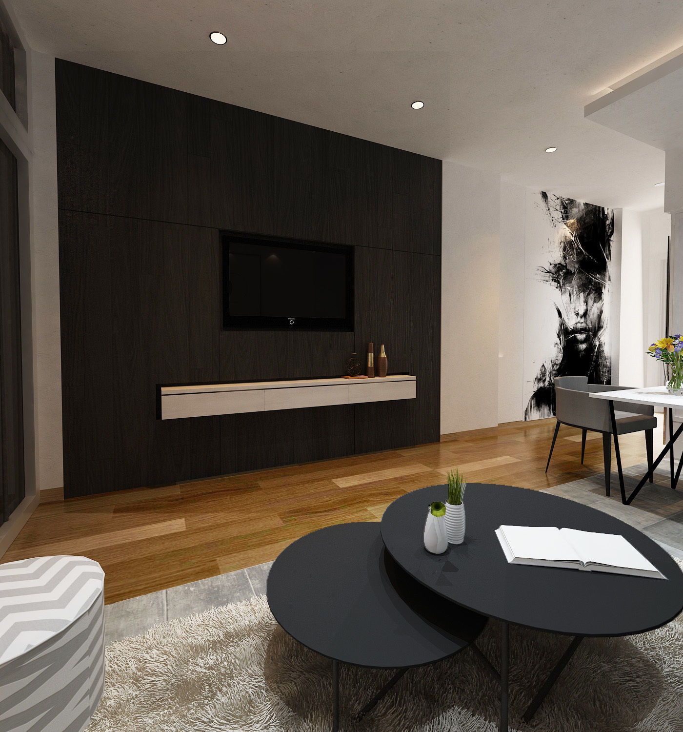Apartment Interior 3D Model 3dsMax Vray Render 3D model_4