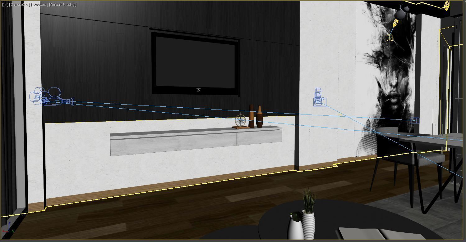 Apartment Interior 3D Model 3dsMax Vray Render 3D model_8