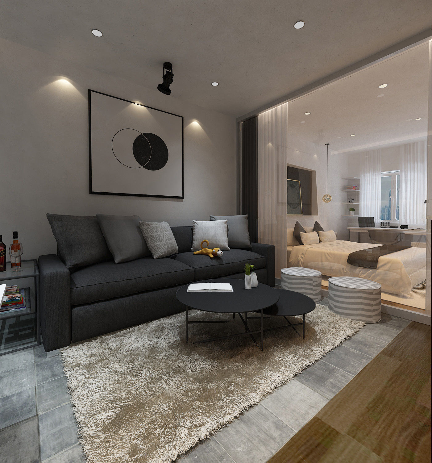 Apartment Interior 3D Model 3dsMax Vray Render 3D model_2