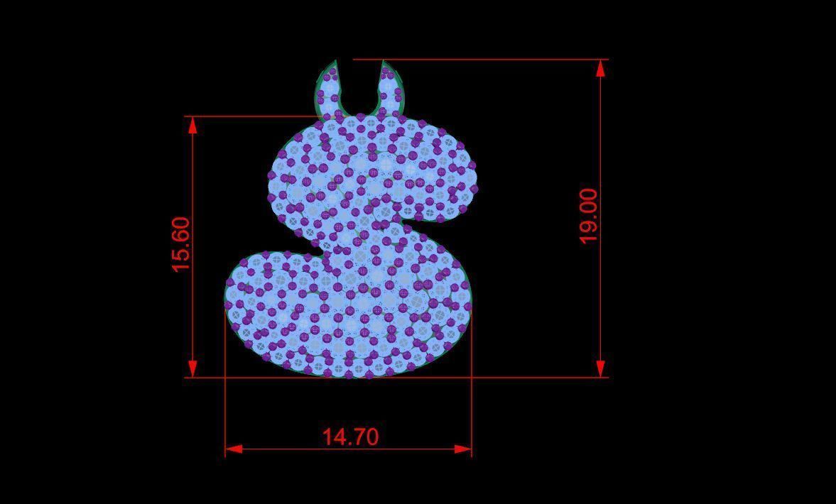 Alphabet Bubble S 3D print model_13