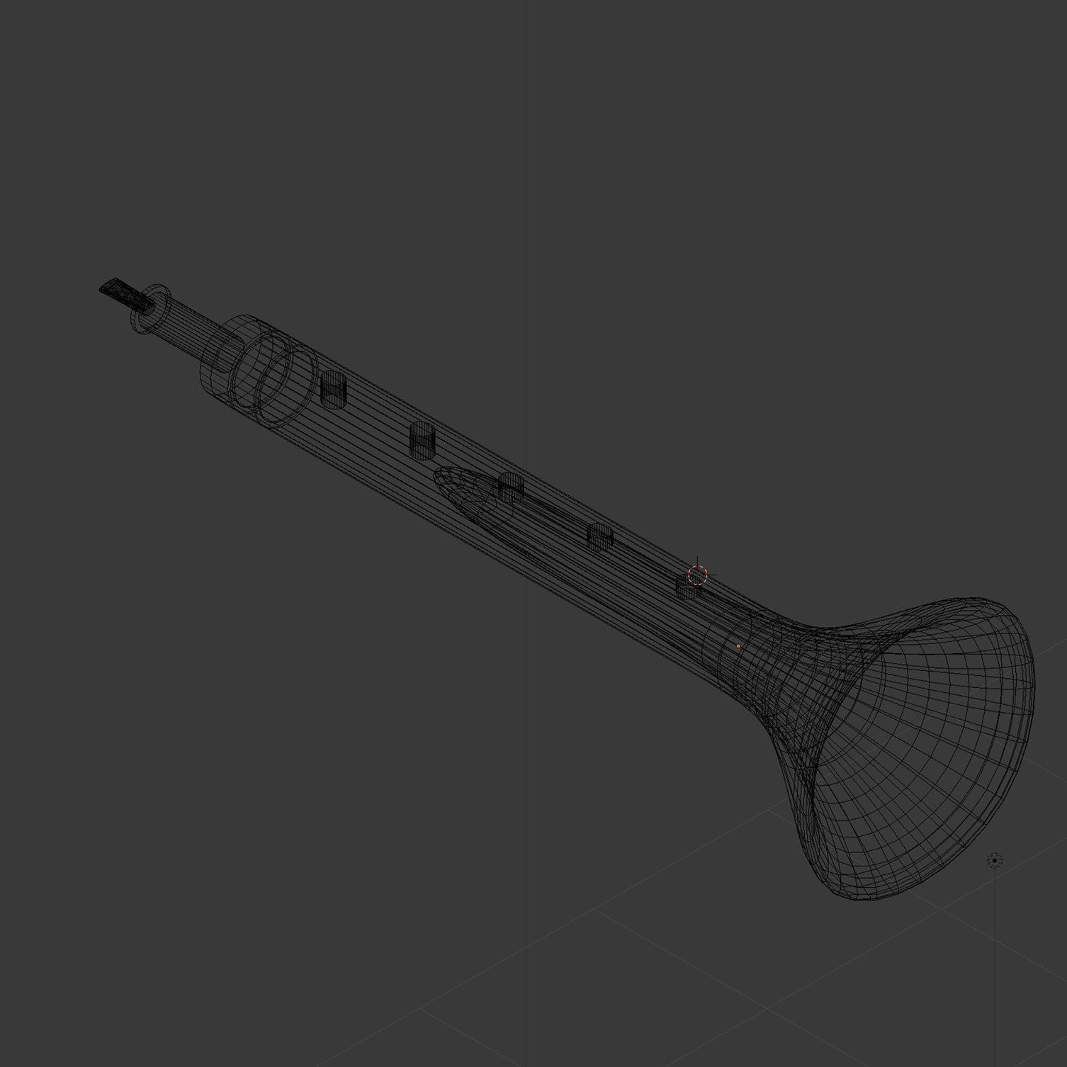 Zurna wooden flute 3D model_3
