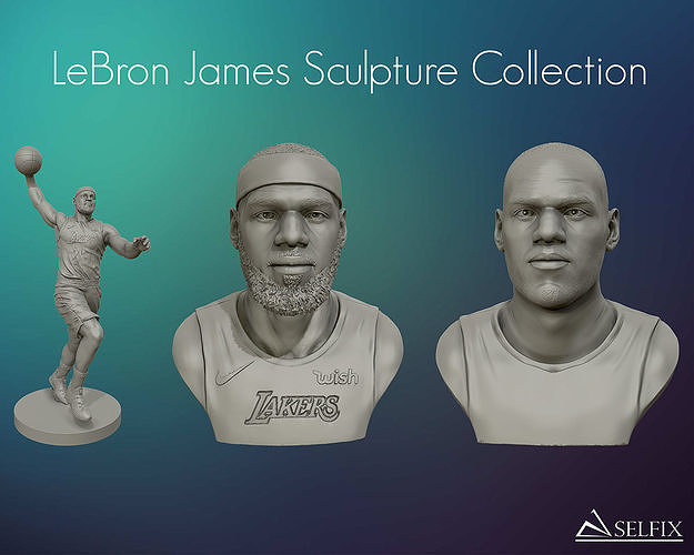 LeBron James 3D models sculpture Collection  