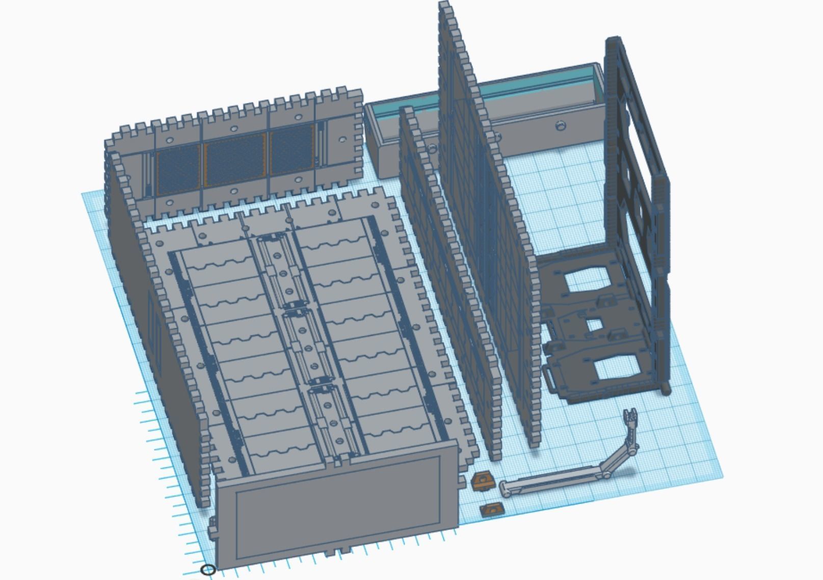 -MHG01C-  Mecha Hangar Garage 01 -Transformable Storage Box- 3D print model_24