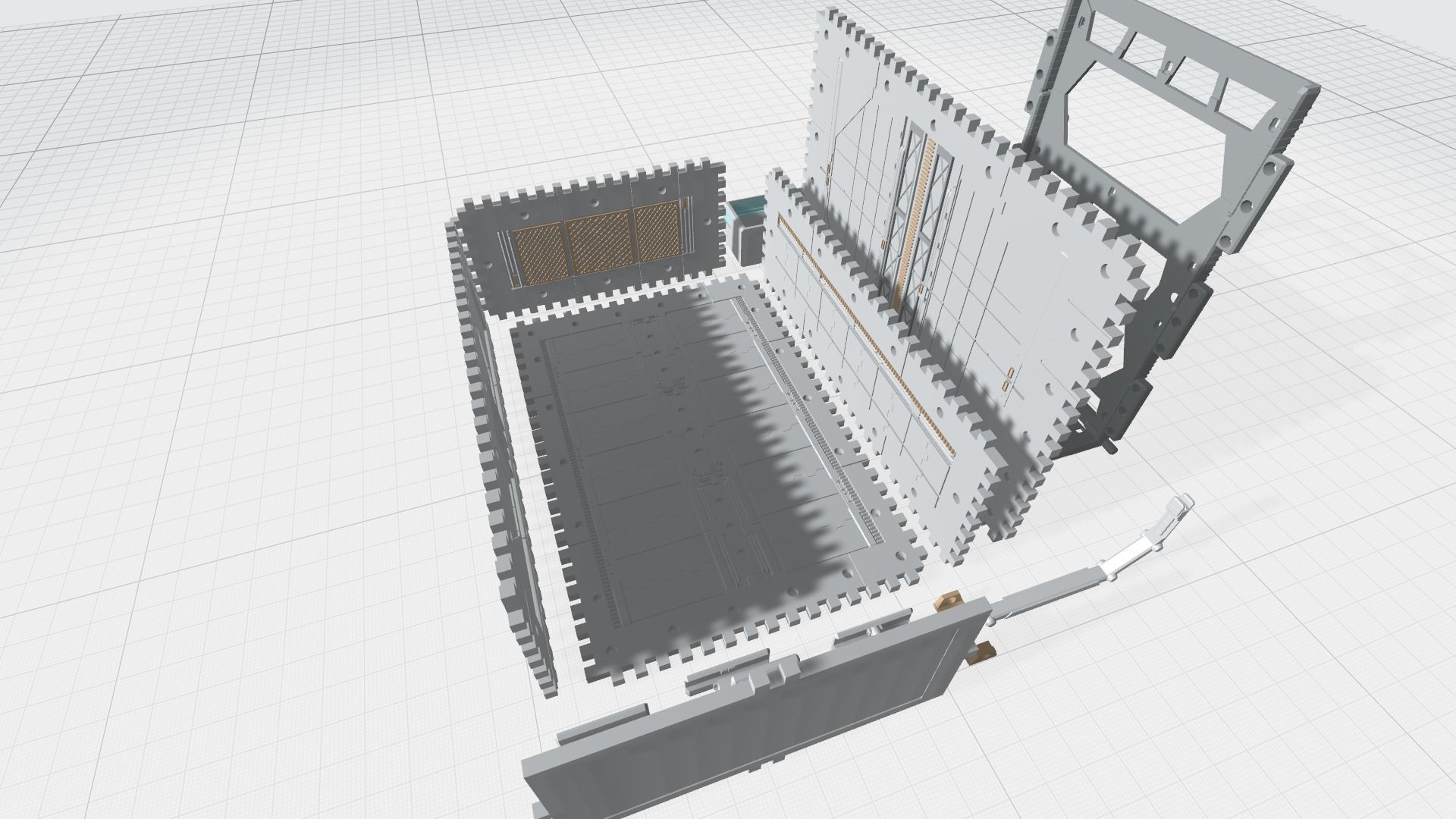 -MHG01C-  Mecha Hangar Garage 01 -Transformable Storage Box- 3D print model_18