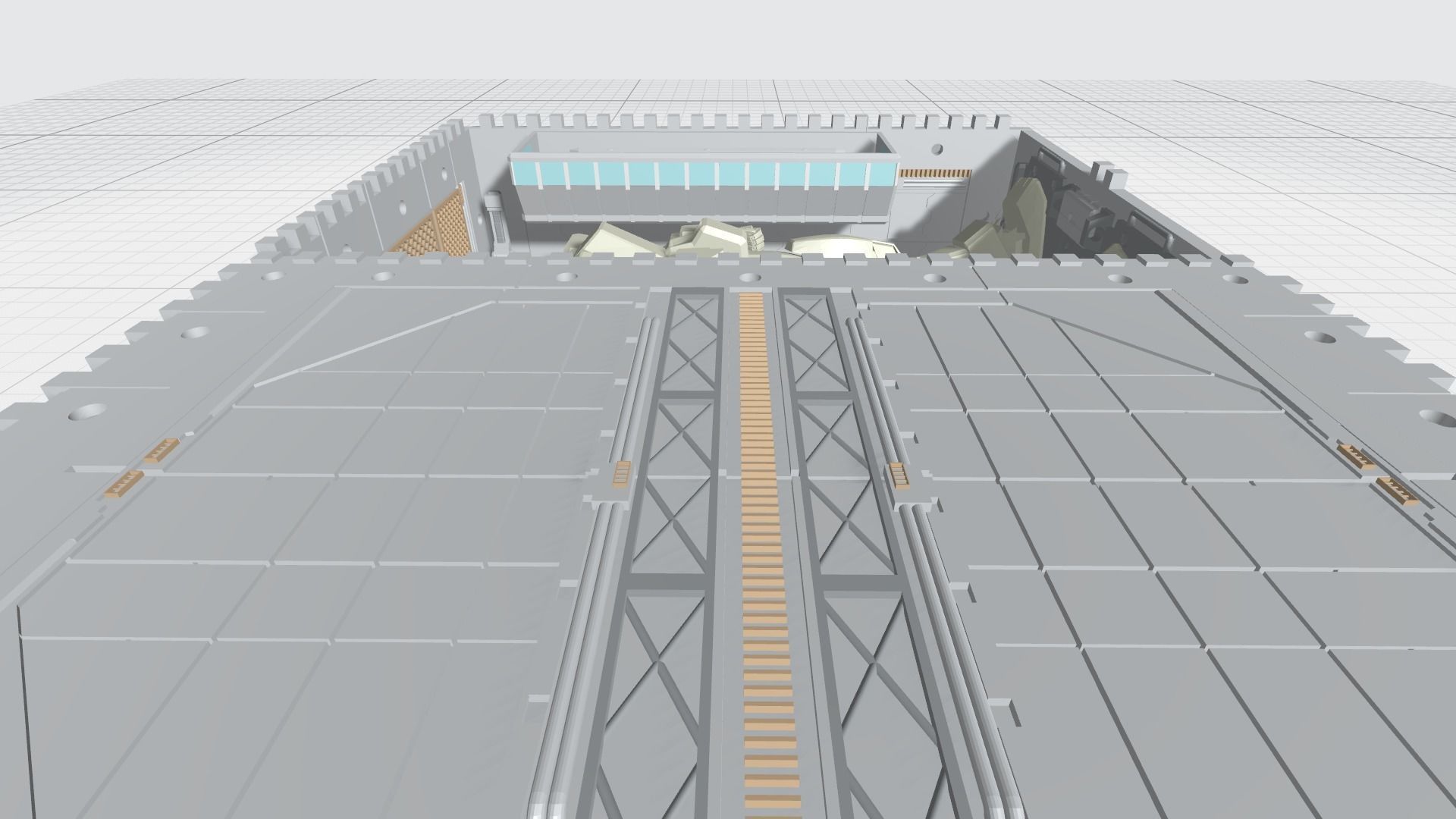 -MHG01C-  Mecha Hangar Garage 01 -Transformable Storage Box- 3D print model_7