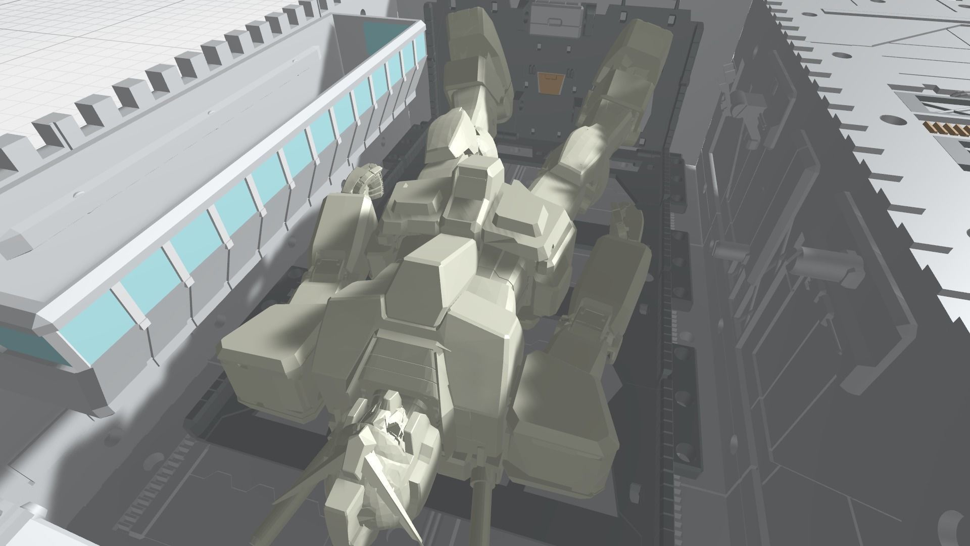 -MHG01C-  Mecha Hangar Garage 01 -Transformable Storage Box- 3D print model_9