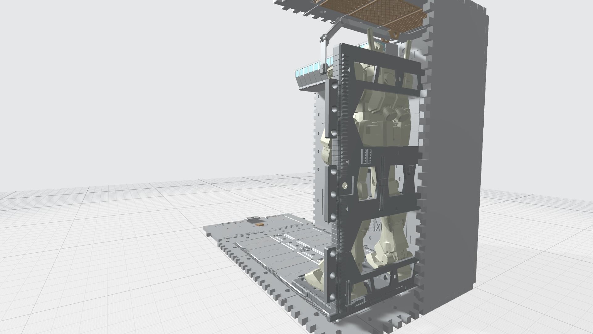 -MHG01C-  Mecha Hangar Garage 01 -Transformable Storage Box- 3D print model_5