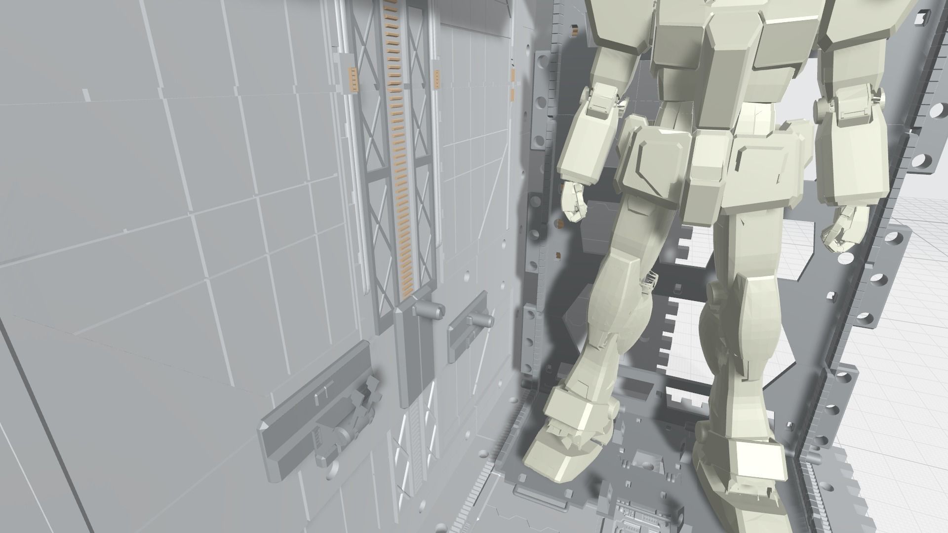 -MHG01C-  Mecha Hangar Garage 01 -Transformable Storage Box- 3D print model_6