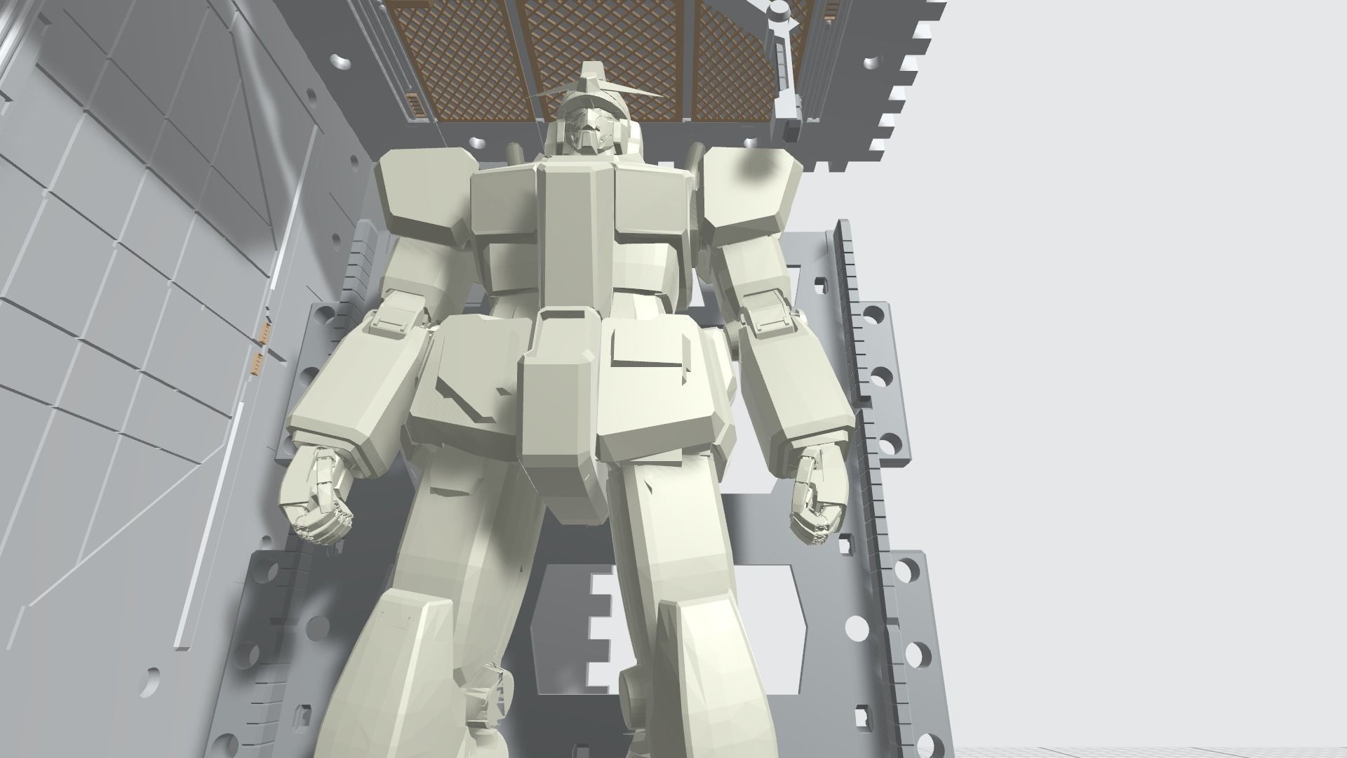 -MHG01C-  Mecha Hangar Garage 01 -Transformable Storage Box- 3D print model_2