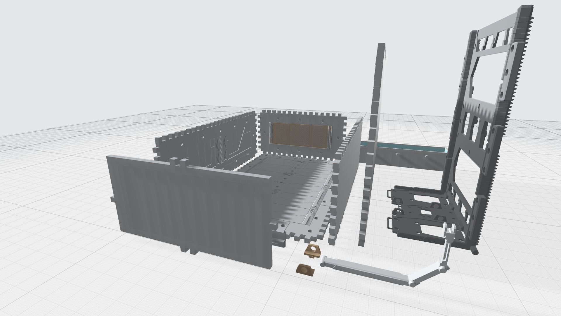 -MHG01C-  Mecha Hangar Garage 01 -Transformable Storage Box- 3D print model_19