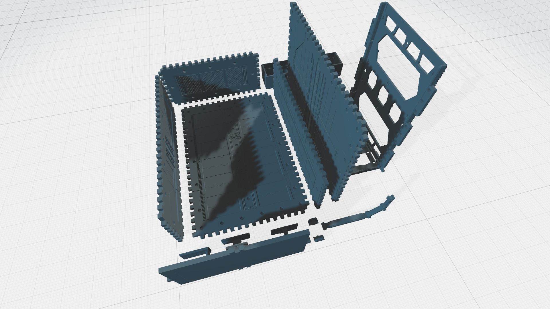 -MHG01C-  Mecha Hangar Garage 01 -Transformable Storage Box- 3D print model_25