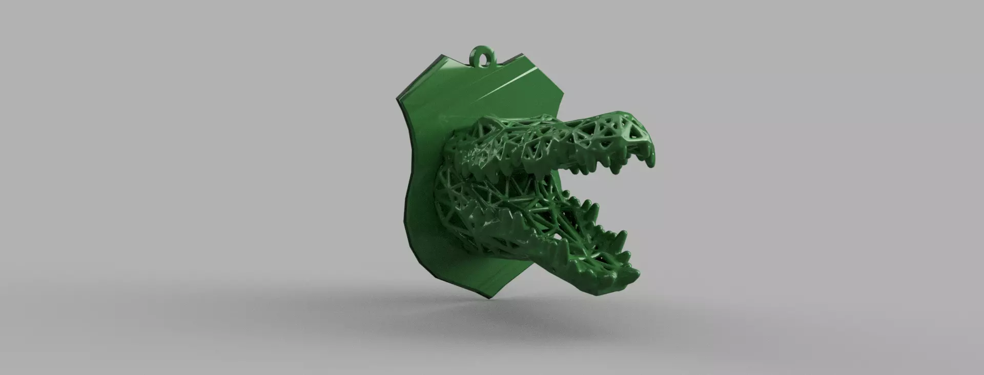 Crocodile voronoi 3D print model