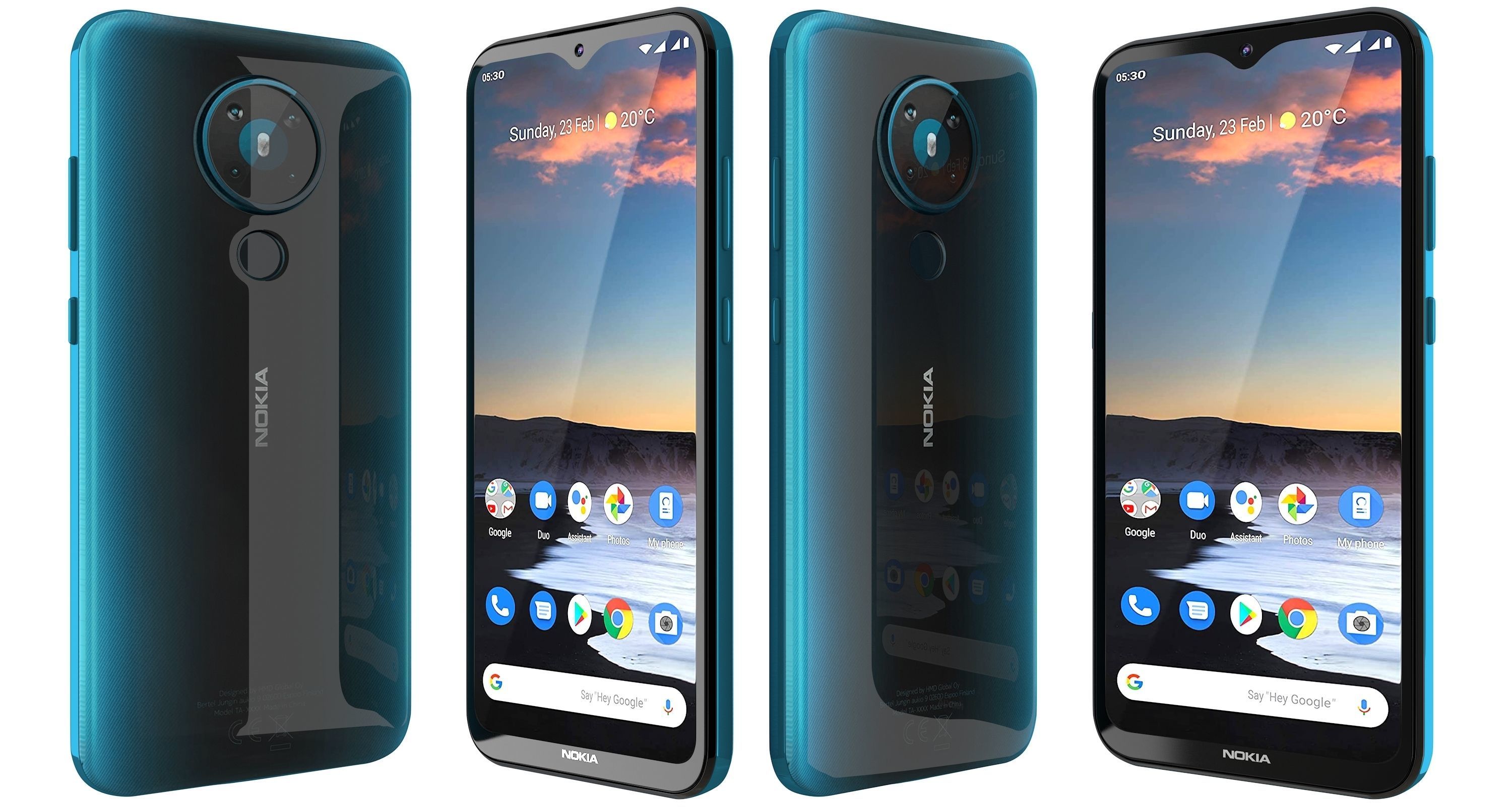 Nokia 5 3 Cyan 3D model_4