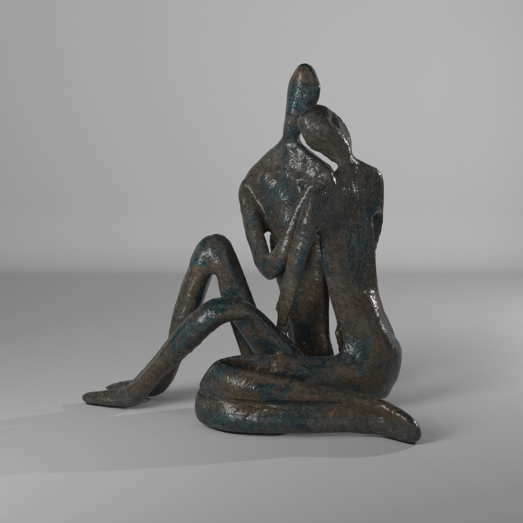 Nan Figurine Low-poly 3D model_3