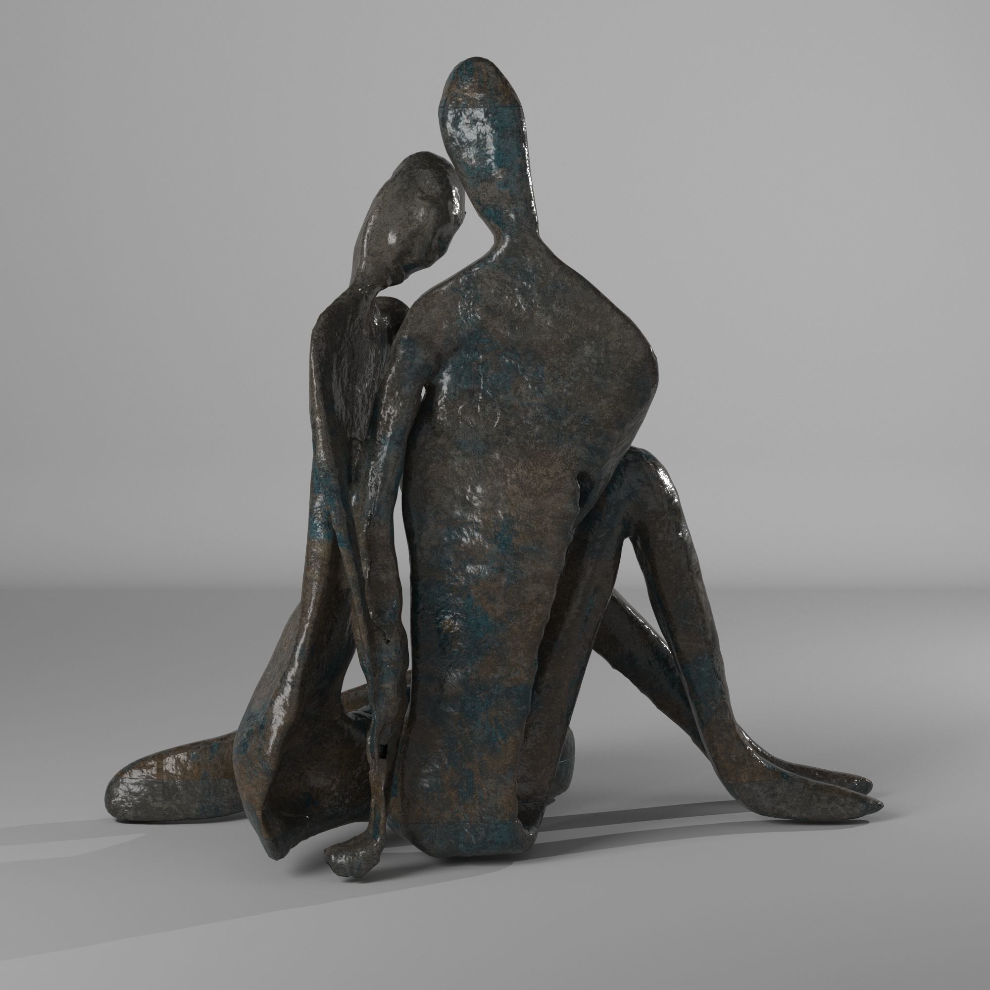Nan Figurine Low-poly 3D model_2
