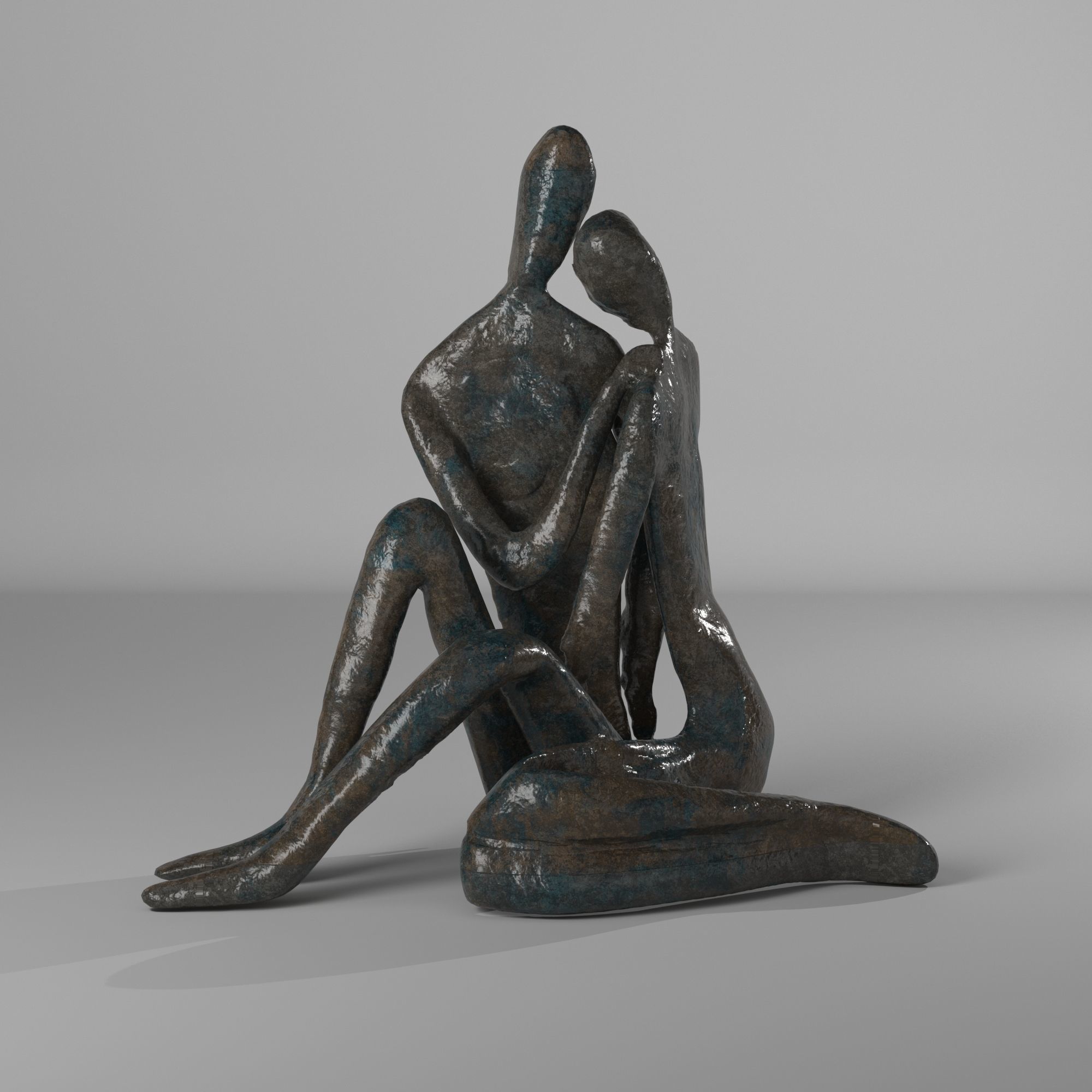 Nan Figurine Low-poly 3D model_1