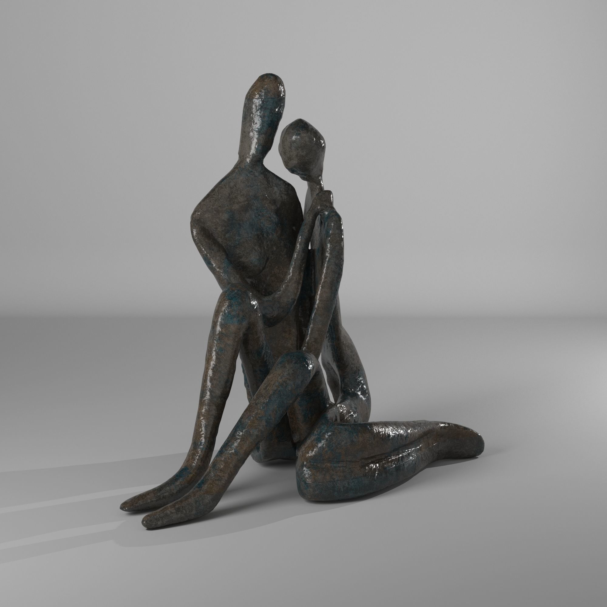 Nan Figurine Low-poly 3D model_5
