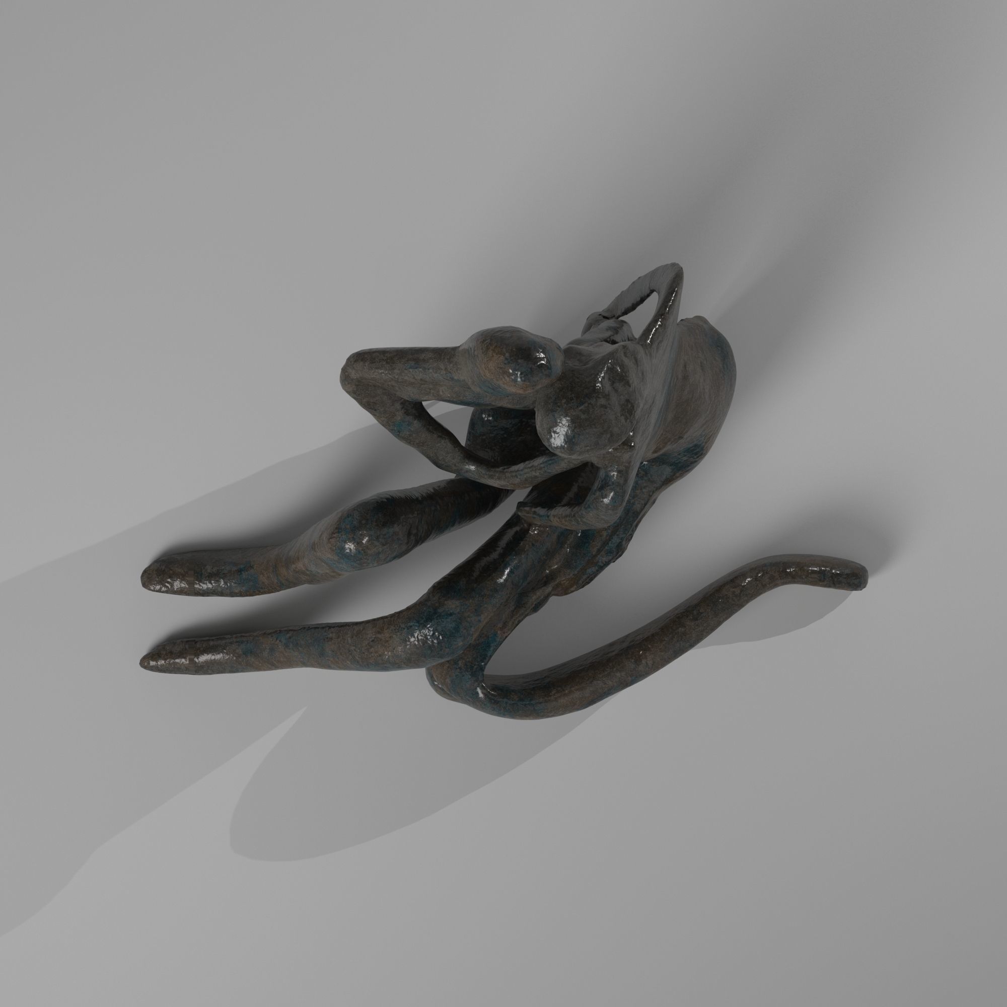 Nan Figurine Low-poly 3D model_4