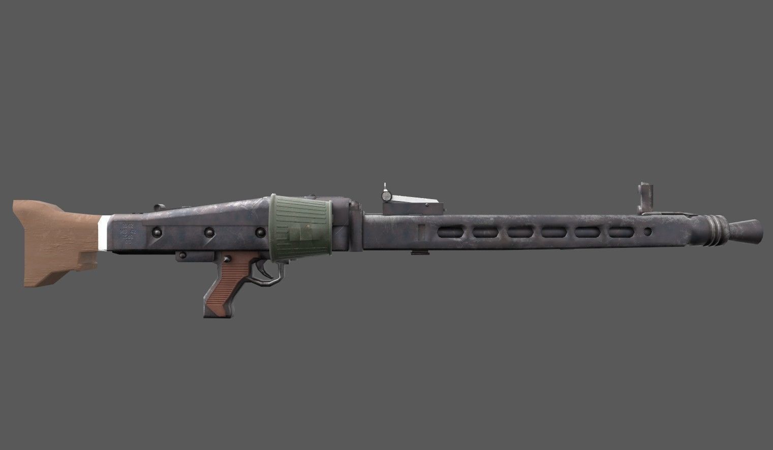 3D model MG42 - German WW2 Weapon VR / AR / low-poly | CGTrader