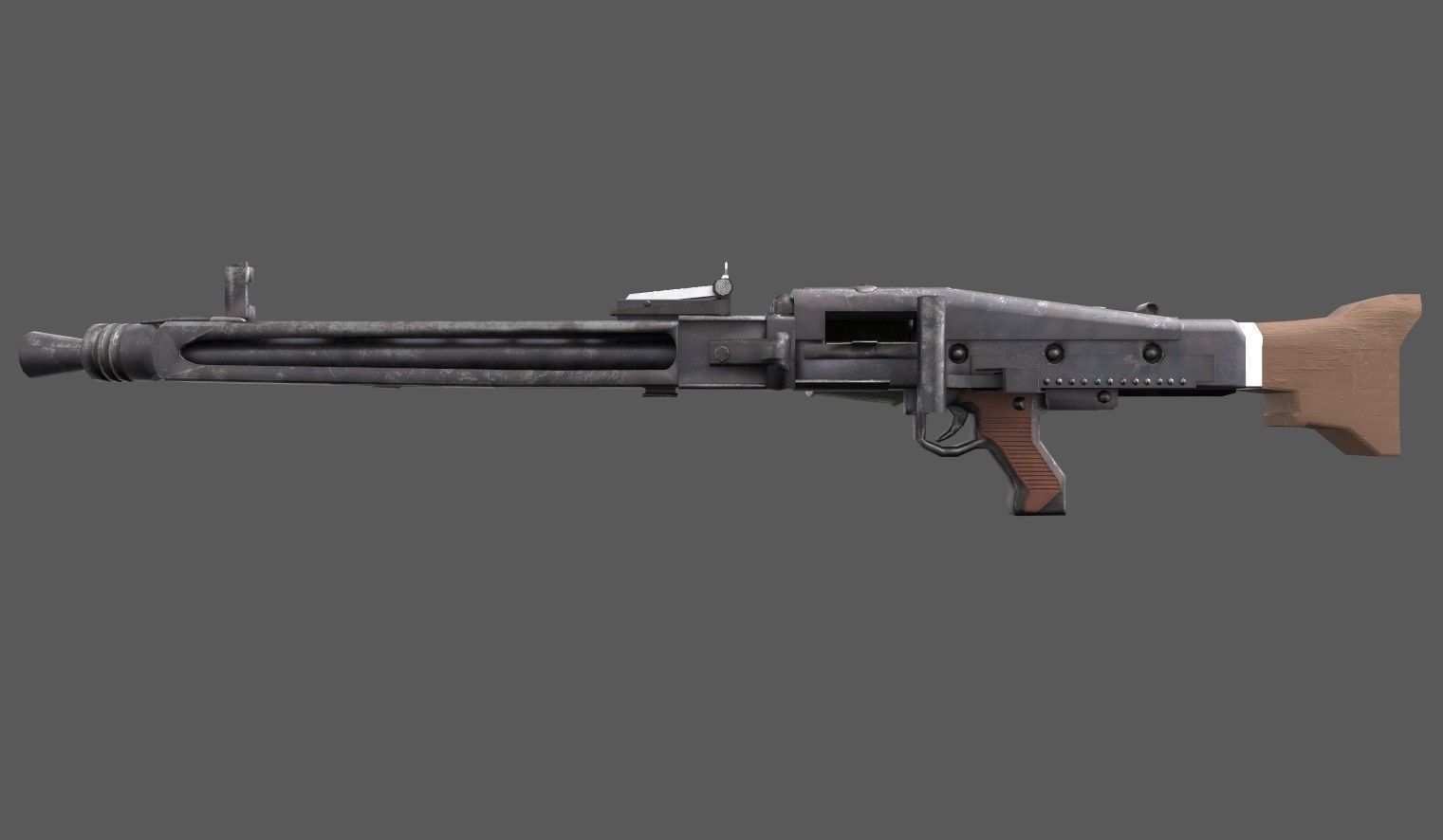 3D model MG42 - German WW2 Weapon VR / AR / low-poly | CGTrader