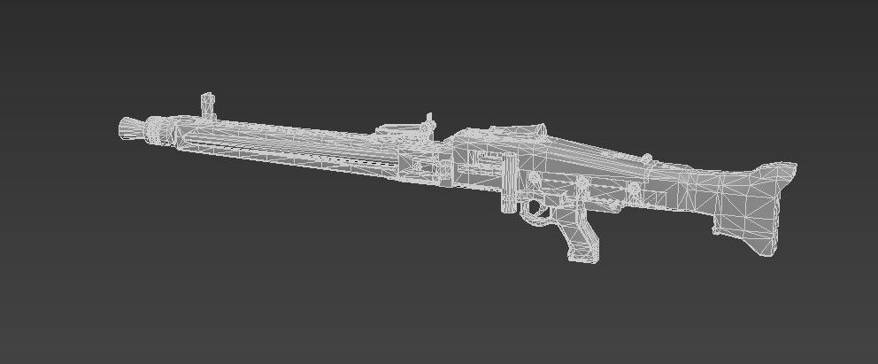 3D model MG42 - German WW2 Weapon VR / AR / low-poly | CGTrader