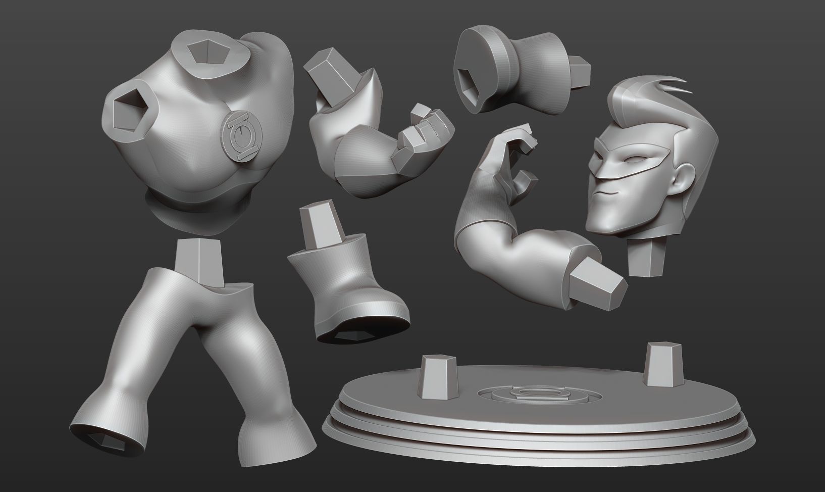 Green Lantern Fanart 3D print model_5