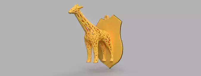 girafe voronoi 3D print model