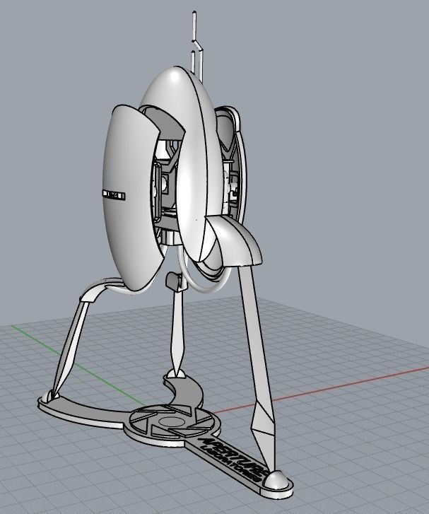 Portal Sentry Turret Printable Figurine Free 3D print model_5