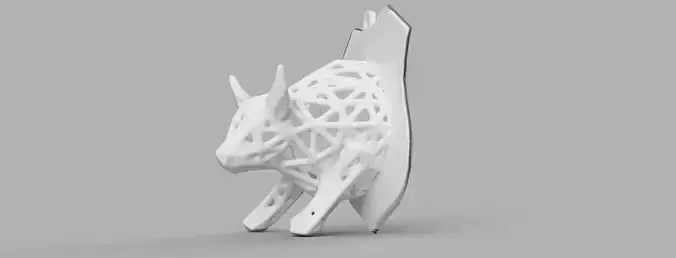 taureau voronoi 3D print model