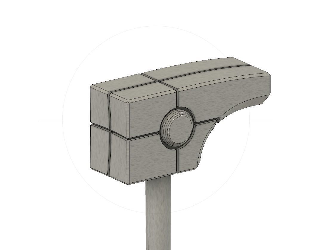 Ronan The Accuser Hammer - Cosmi Rod 3D print model_1