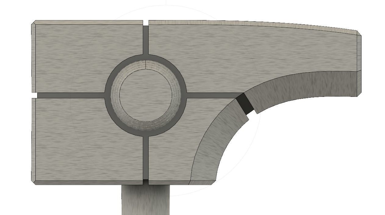 Ronan The Accuser Hammer - Cosmi Rod 3D print model_4