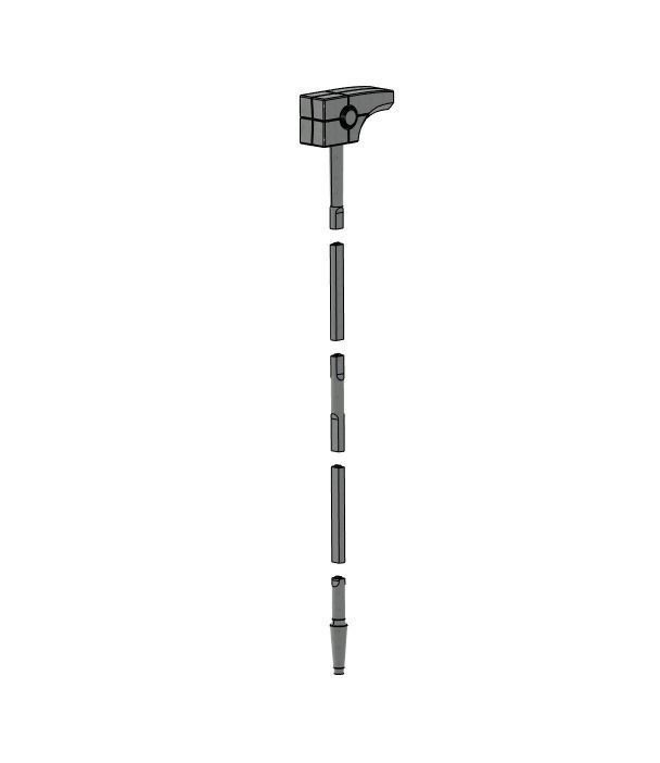 Ronan The Accuser Hammer - Cosmi Rod 3D print model_16