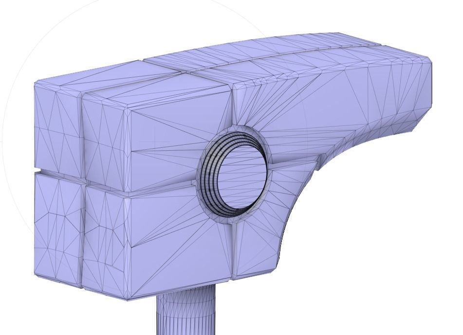 Ronan The Accuser Hammer - Cosmi Rod 3D print model_15