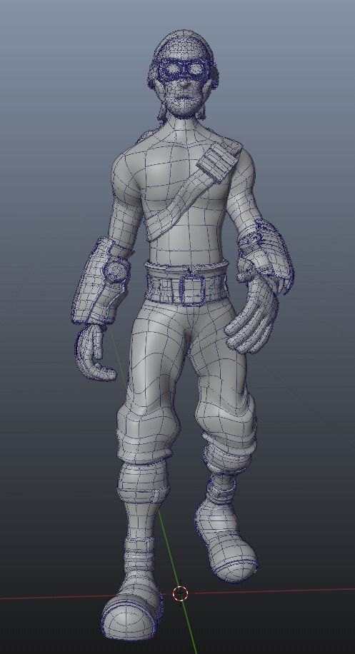 Alien augmented character for Blender version 2 83 1 and later Low-poly 3D model_14