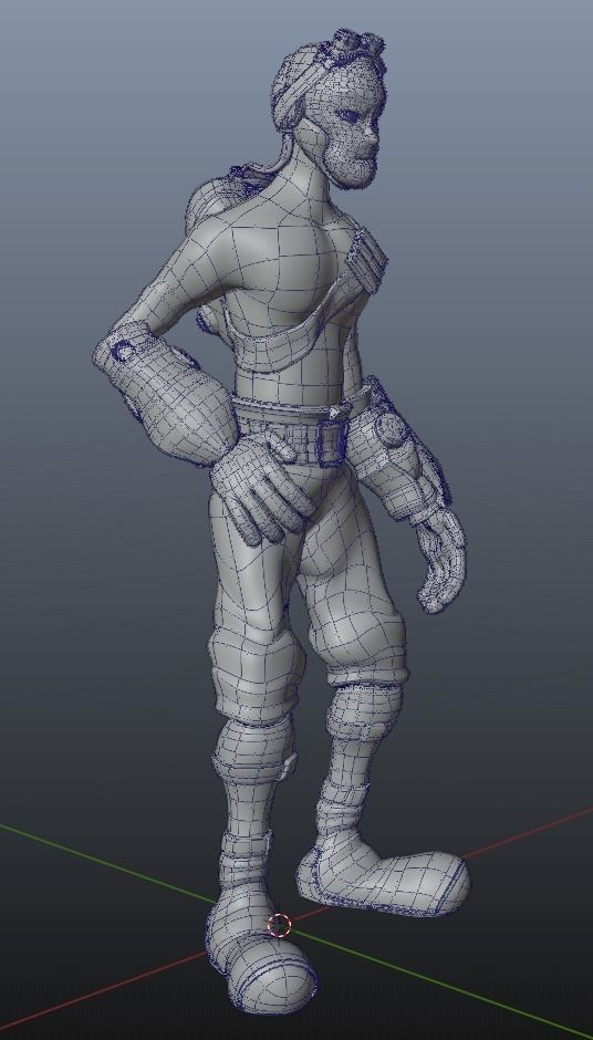 Alien augmented character for Blender version 2 83 1 and later Low-poly 3D model_22