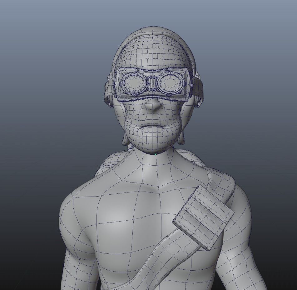 Alien augmented character for Blender version 2 83 1 and later Low-poly 3D model_18