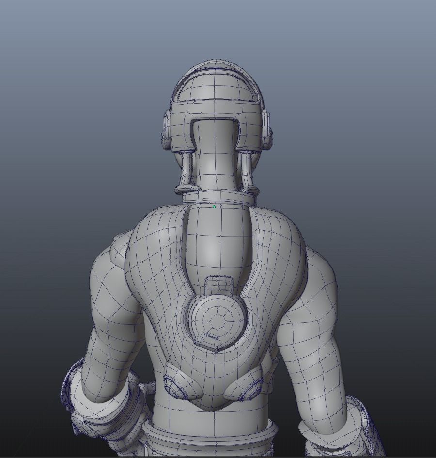 Alien augmented character for Blender version 2 83 1 and later Low-poly 3D model_19