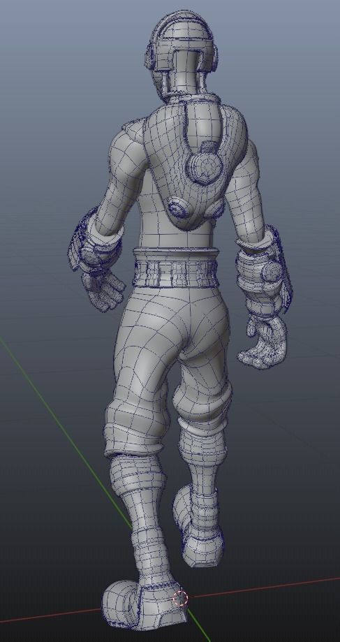 Alien augmented character for Blender version 2 83 1 and later Low-poly 3D model_15