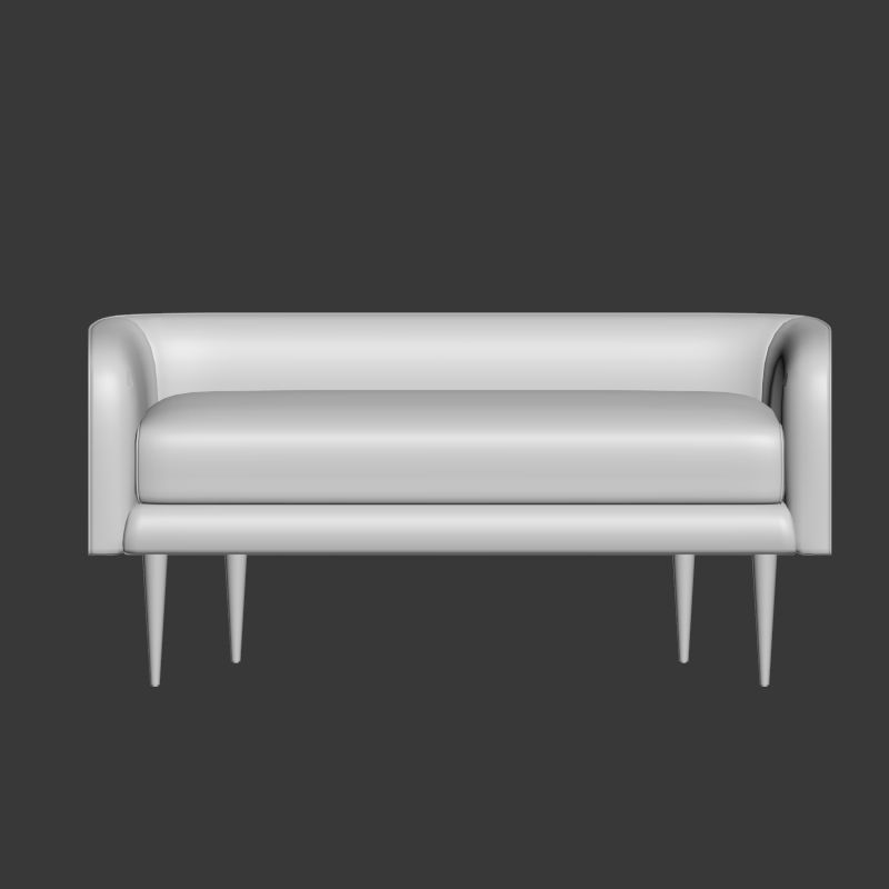 Celine Bench West Elm 3D model_2