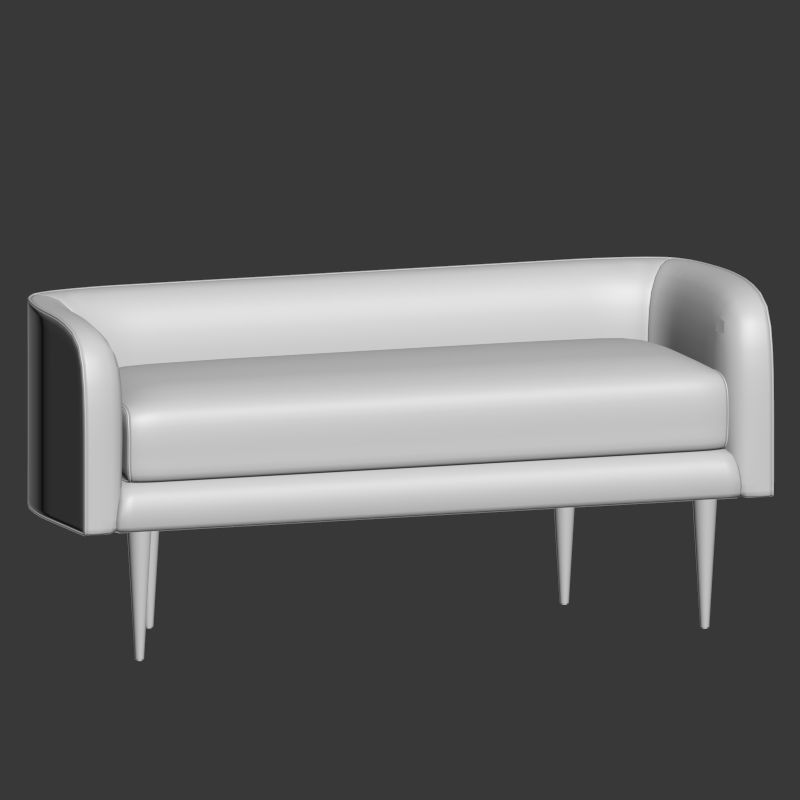 Celine Bench West Elm 3D model_1