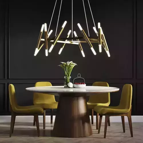 Dinning Set 01  3D model