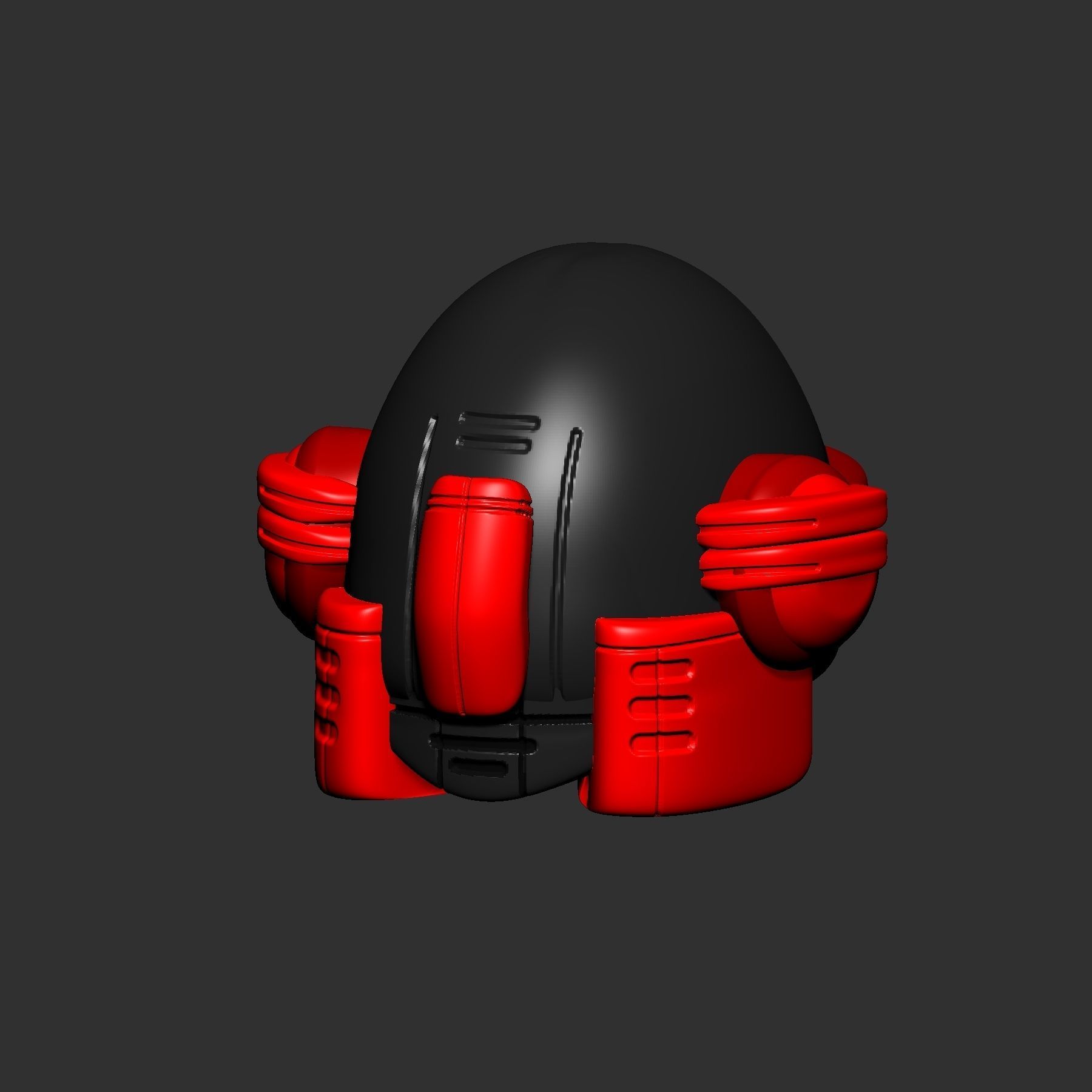 helmet high poly sculpt 3d printable ver 7 3D model 3D model_2