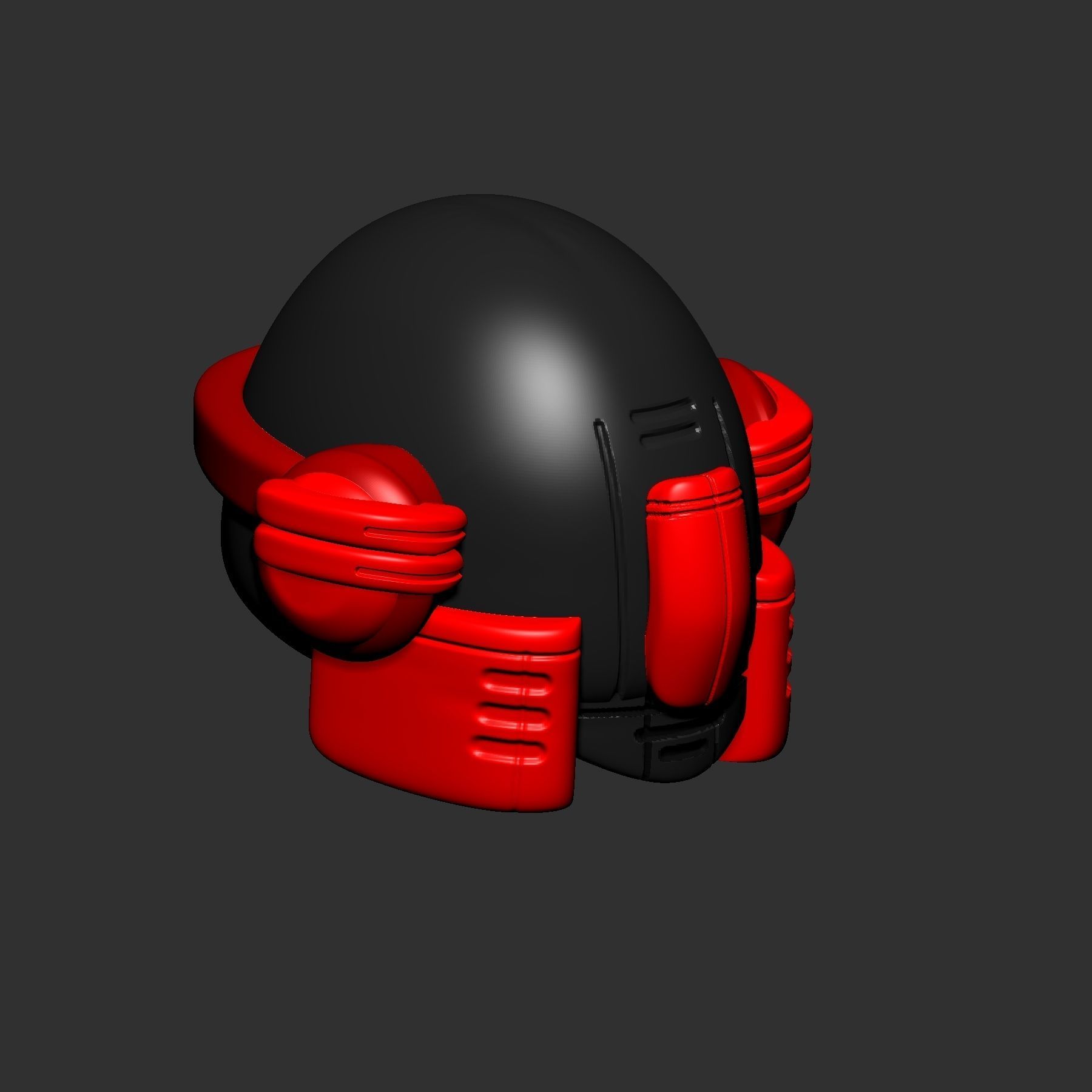 helmet high poly sculpt 3d printable ver 7 3D model 3D model_3