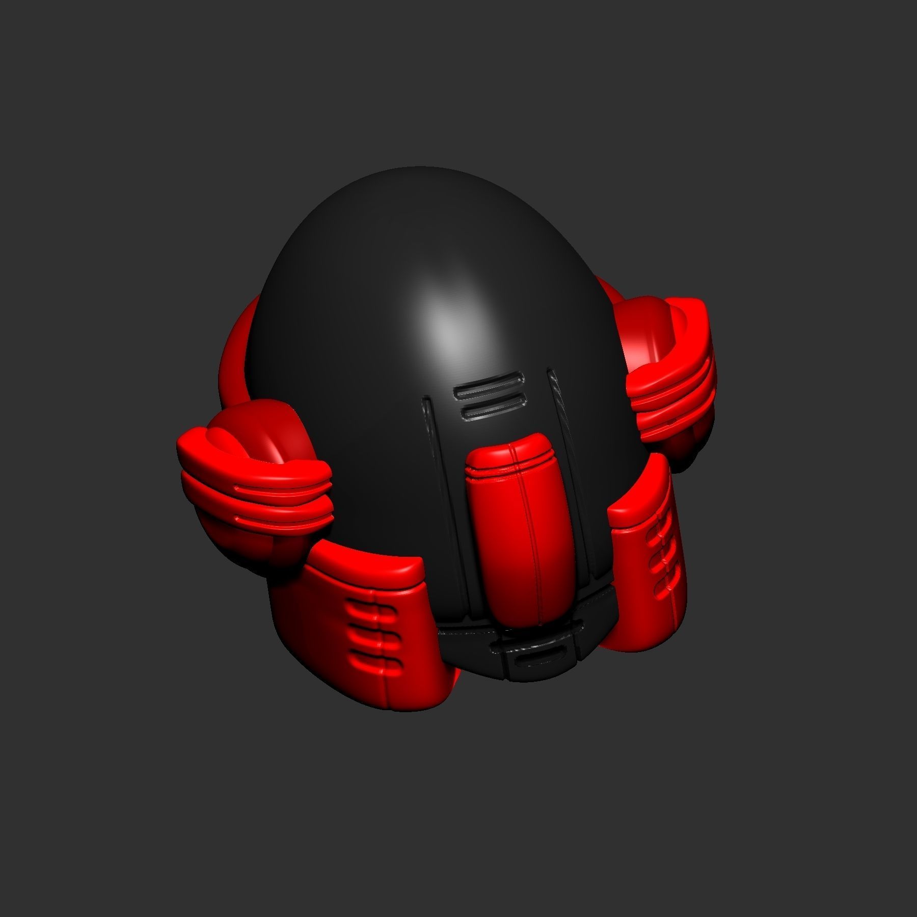 helmet high poly sculpt 3d printable ver 7 3D model 3D model_4