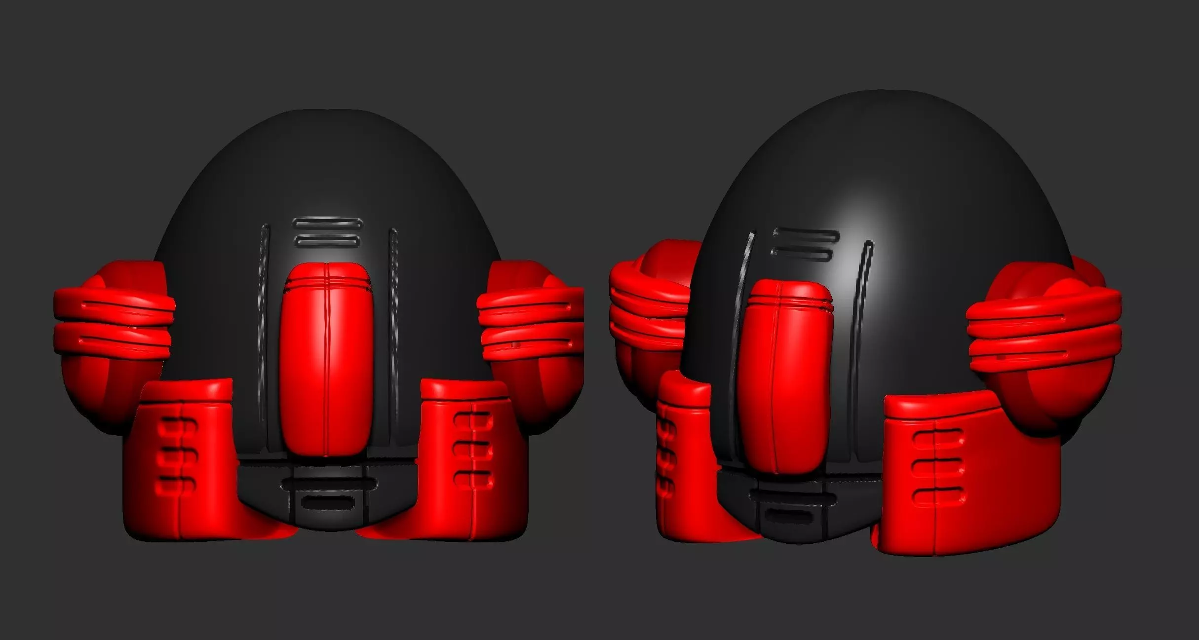 helmet high poly sculpt 3d printable ver 7 3D model 3D model_0